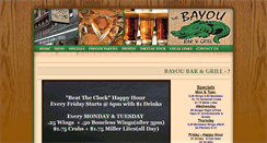 Desktop Screenshot of bayoubar.com